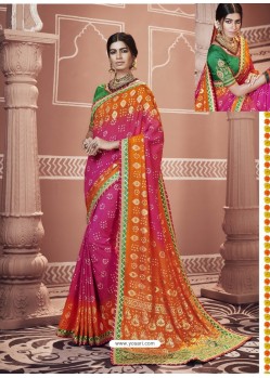 Rani Designer Georgette Party Wear Sari