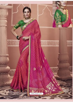 Rani Designer Georgette Party Wear Sari
