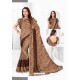 Brown Designer Party Wear Fancy Sari