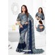 Navy Blue Designer Party Wear Fancy Sari