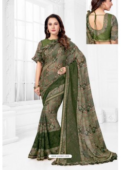 Mehendi Designer Party Wear Fancy Sari