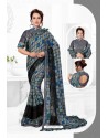 Grey Designer Party Wear Fancy Sari