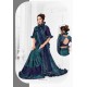 Navy Blue Designer Party Wear Fancy Sari