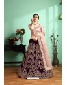 Purple Designer Wedding Lehenga Choli