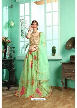 Green Designer Wedding Lehenga Choli