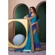 Blue Designer Casual Wear Silk Sari