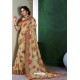 Beige Designer Casual Wear Silk Sari