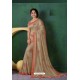 Light Beige Designer Casual Wear Silk Sari