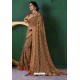 Camel Designer Casual Wear Silk Sari