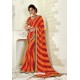 Red Designer Casual Wear Chiffon Sari