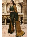 Mehendi Designer Casual Wear Silk Georgette Sari