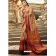 Beige Designer Casual Wear Silk Georgette Sari