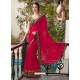 Red Designer Georgette Party Wear Sari