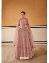 Old Rose Latest Embroidered Designer Anarkali Suit