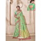 Sea Green Heavy Banarasi Silk Wedding Sari