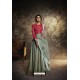 Olive Green Heavy Embroidered Gown Style Designer Anarkali Suit
