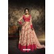 Peach Heavy Embroidered Gown Style Designer Anarkali Suit