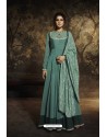 Teal Heavy Embroidered Gown Style Designer Anarkali Suit