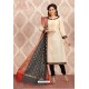 Off White Elegant Look Designer Churidar Salwar Suit