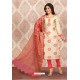 Off White Elegant Look Designer Churidar Salwar Suit