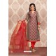 Light Brown Elegant Look Designer Churidar Salwar Suit