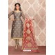 Light Brown Elegant Look Designer Churidar Salwar Suit