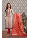 Light Beige Trendy Latest Designer Churidar Salwar Suit