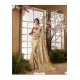 Light Beige Glossy Dolla Silk Party Wear Sari