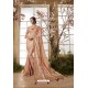 Light Beige Glossy Dolla Silk Party Wear Sari