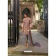 Dusty Pink Heavy Embroidered Designer Palazzo Suit