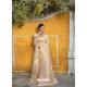Cream Designer Party Wear Silk Blend Sari