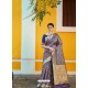 Multi Colour Designer Party Wear Silk Blend Sari
