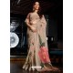Light Beige Designer Casual Wear Cotton Linen Sari