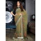 Mehendi Designer Casual Wear Cotton Linen Sari