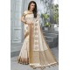 Sizzling Off White Designer Casual Wear Raw Silk Sari