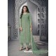 Sea Green Heavy Net Designer Party Wear Palazzo Salwar Suit