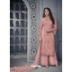 Pink Heavy Net Designer Party Wear Palazzo Salwar Suit