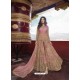 Pink Heavy Designer Party Wear Net Aanarkali Suit