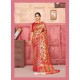 Red Designer Classic Wear Silk Sari