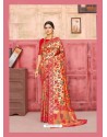 Red Designer Classic Wear Silk Sari