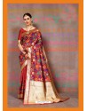 Red Designer Classic Wear Silk Sari