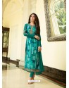 Teal Monsoon Special Designer Churidar Salwar Suit