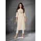 Partywear Designer Off White South Handloom Fancy Kurti