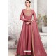 Light Red Heavy Embroidered Gown Style Designer Anarkali Suit