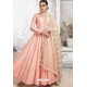 Baby Pink Heavy Embroidered Gown Style Designer Anarkali Suit