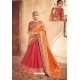 Rose Red Heavy Designer Pure Tussar Silk Lehenga Choli