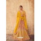 Yellow Heavy Designer Pure Tussar Silk Lehenga Choli