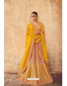 Yellow Heavy Designer Pure Tussar Silk Lehenga Choli