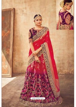 Multi Colour Heavy Designer Pure Tussar Silk Lehenga Choli