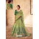 Green Heavy Designer Pure Tussar Silk Lehenga Choli